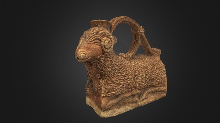 Thracian ceramic rhyton, 2nd century AD 3D Model