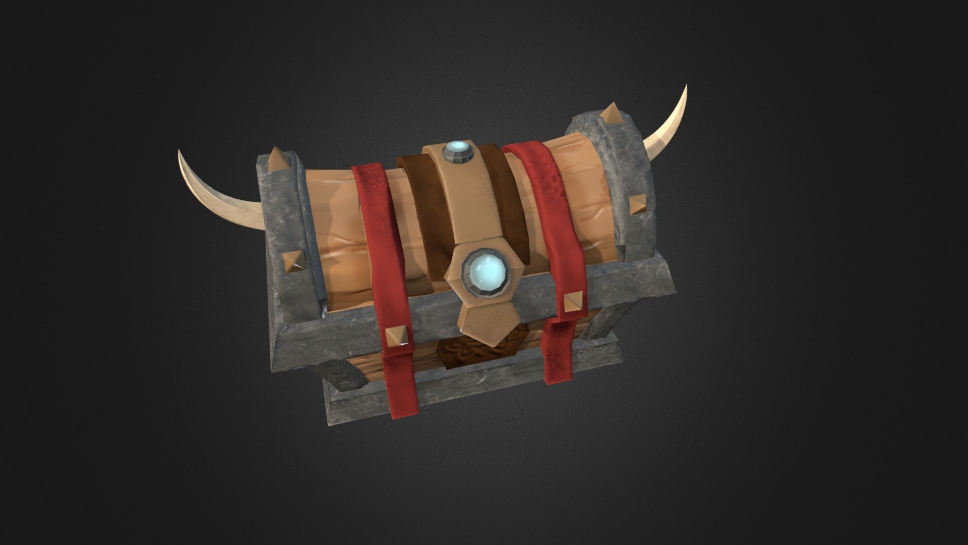 Viking Treasure Chest 3D model by prismatique [067ef1e] Sketchfab