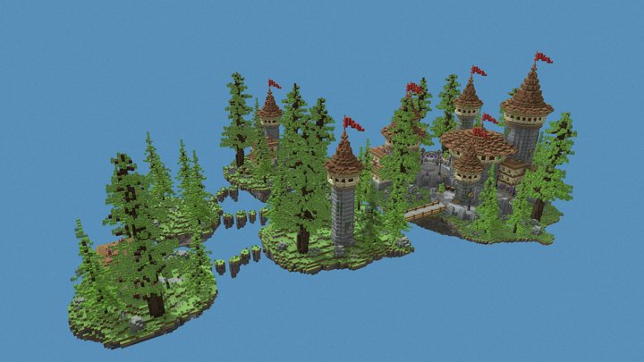 Medieval Skyblock Spawn [Minecraft] 3D Model