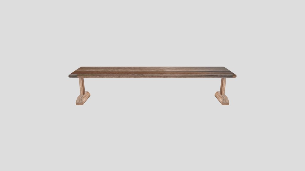 Simple Wooden Bench