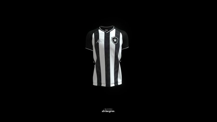 Camisa Botafogo Titular - 2019-20 - Kappa 3D Model