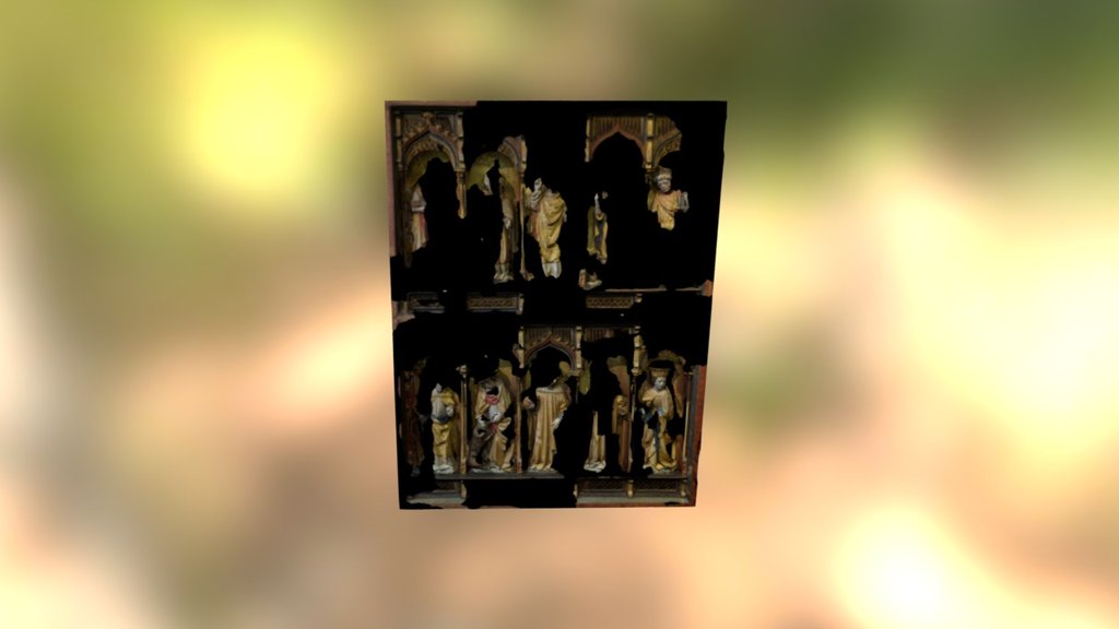 Preetz Abbey Altarpiece (left panel) — Sketchfab embed 3D viewer