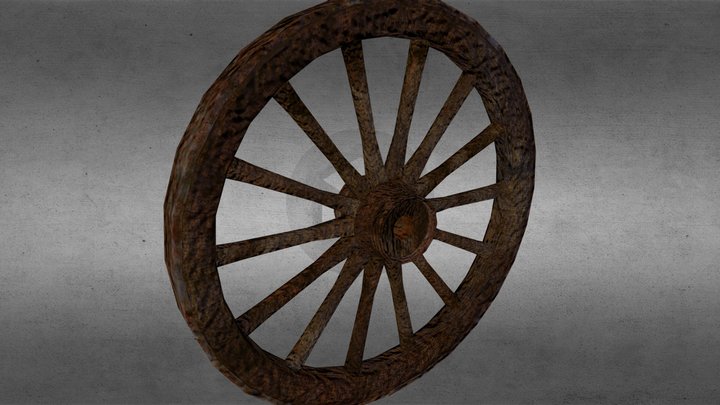 Wood Wheel 3D Model