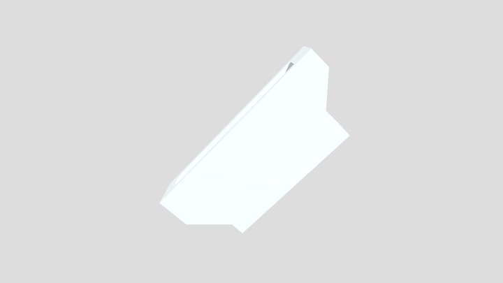 Bough Pot - Right Handle Negative 3D Model