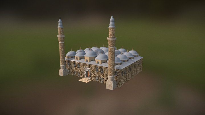Turkey Ulucami Grand Mosque 3D Model