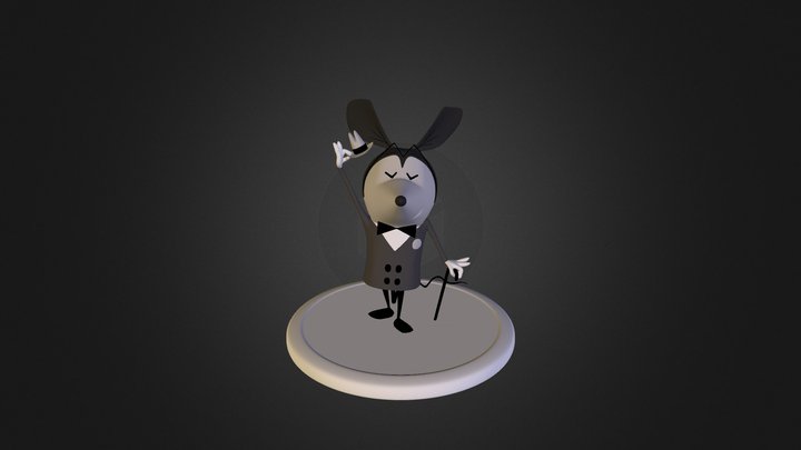 Mickey Pose01 3 D Print F I X 3D Model