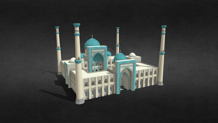 Timurid Mosque Concept 3D Model