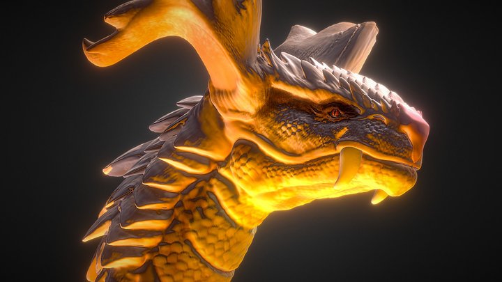 Random Dragon Sketch 3D Model