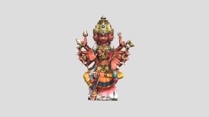 Shanmugar Statue 3D Model