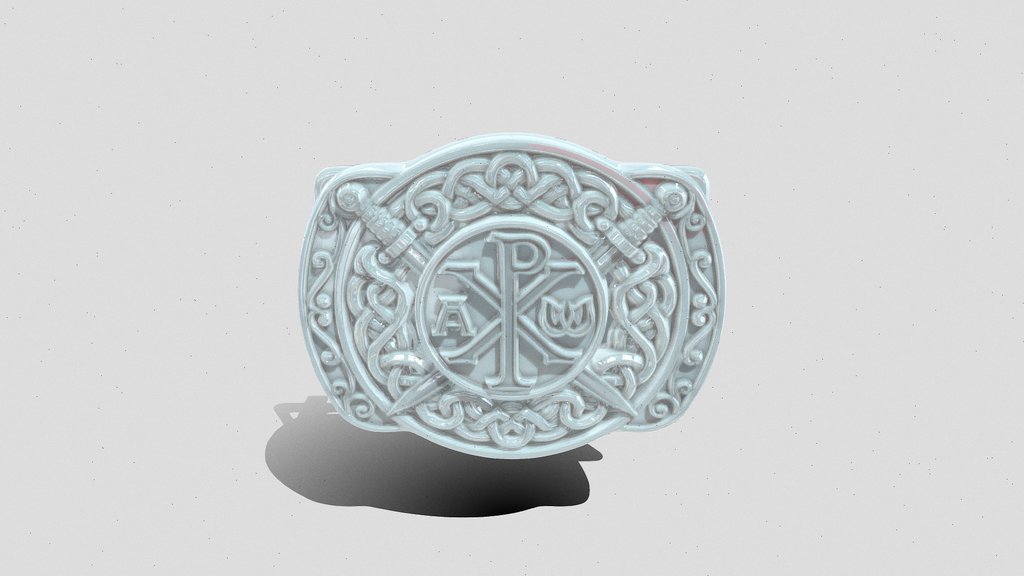 Swords and Knot Belt Buckle