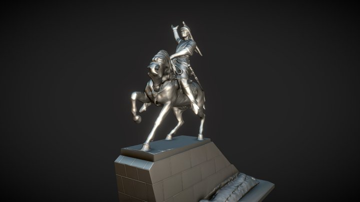 The monument to Salavat / Памятник Салавату 3D Model