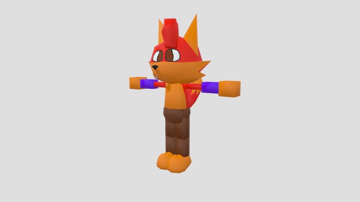 Sky boj: Tom the fox Ps1 3D Model