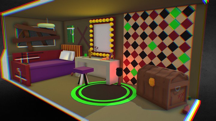 Room/Trailer Clown 3D Model