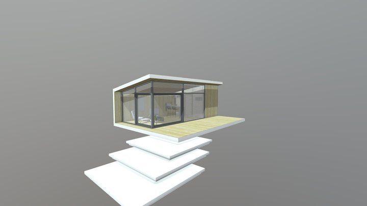 modern tiny house 3D Model