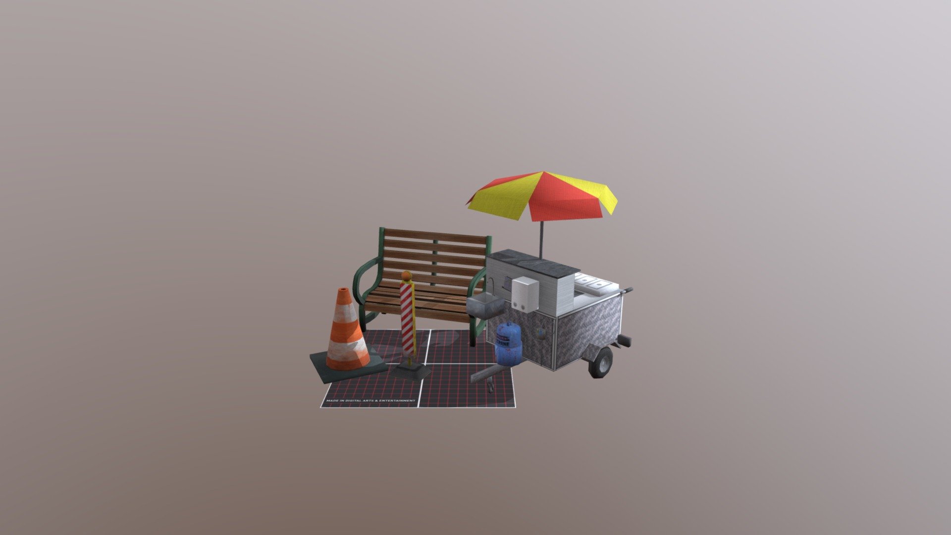 City Scene Props 1DAE10 Matthieu Limelette