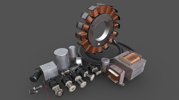 Electronics component Vol.1 3D Model