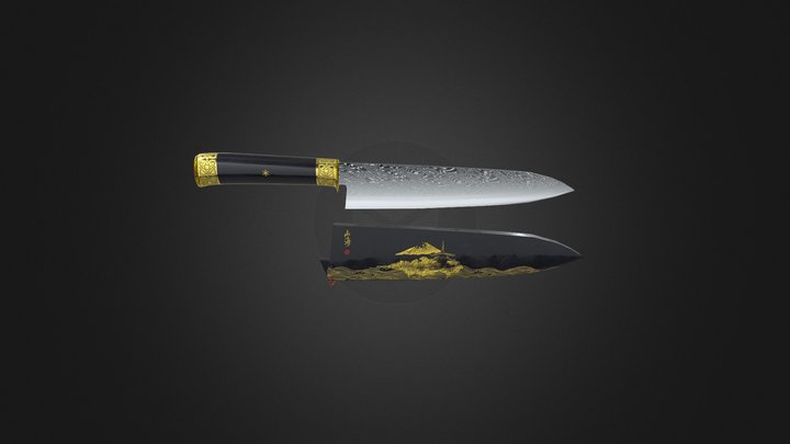 Chef's Knife 3D Model