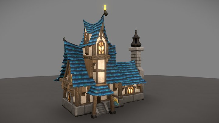 Stylized House 3D Model
