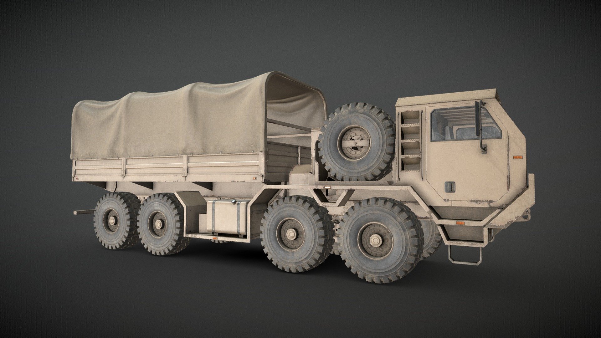 Heavy Military Truck V1 - Cargo - 3D model by MSWoodvine [068a745 ...