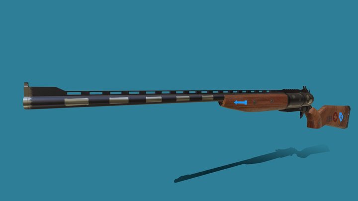 Revolving shotgun 3D Model