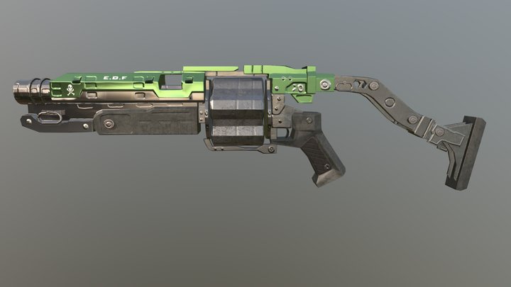 Doom - Grenade Launcher 3D Model
