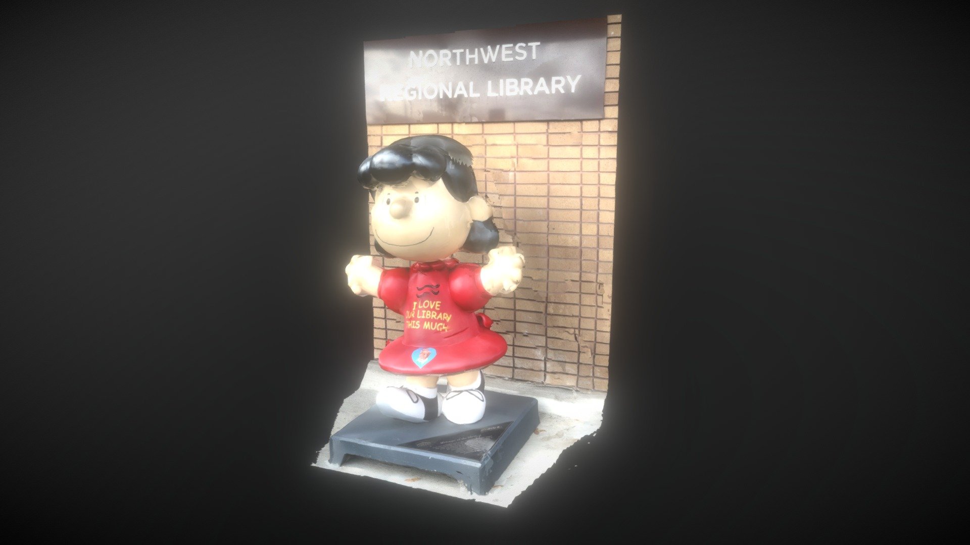 Lucy Van Pelt at the Library
