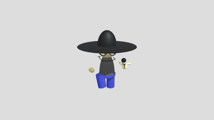 Fnf Edgy 3D Model