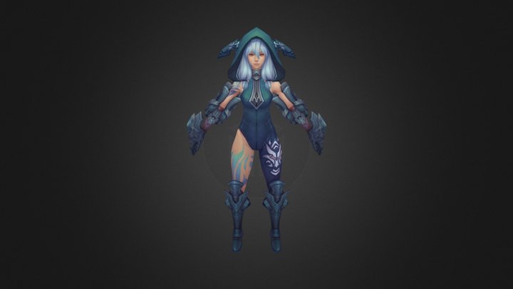chainchroniclekr Yuni fanart 3D Model