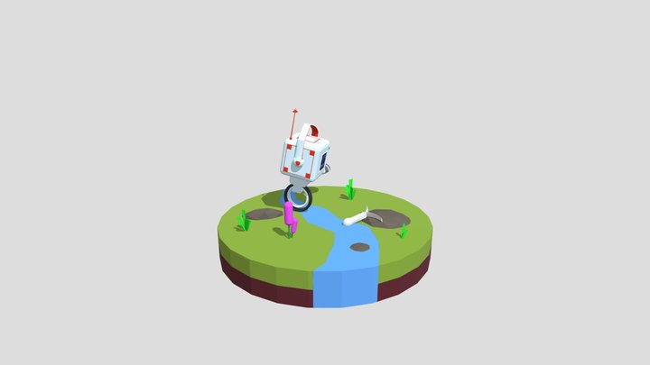 Robo - 1st blender mini prject after 1/2 year 3D Model