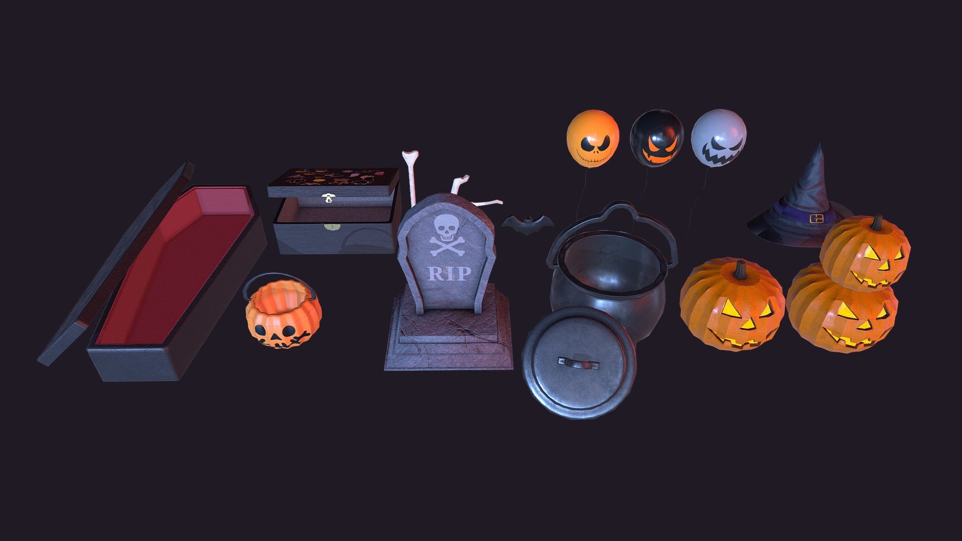 Halloween Pack - 3D model by Modelcore (@modelcore) [068e78c]