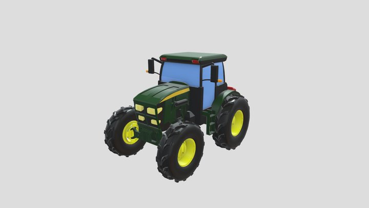Tractor details rough texture 3D Model