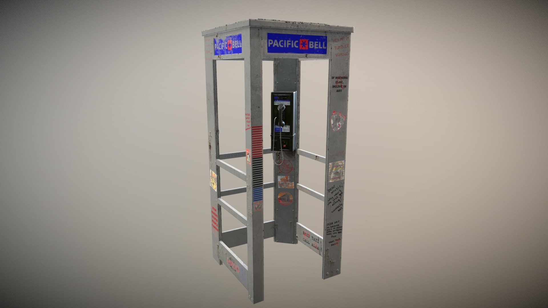 Phone Booth Download Free 3D model by rud.olenka (rud