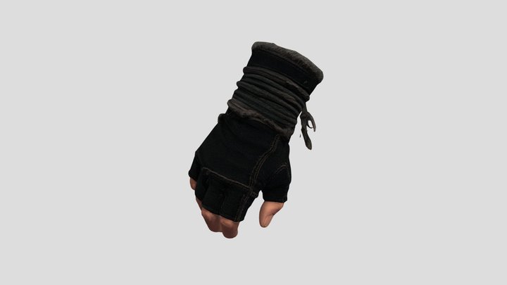 Glove mudium Poly – Gratis 3D-model STL