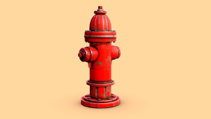 Fire Hydrant (Low Poly)