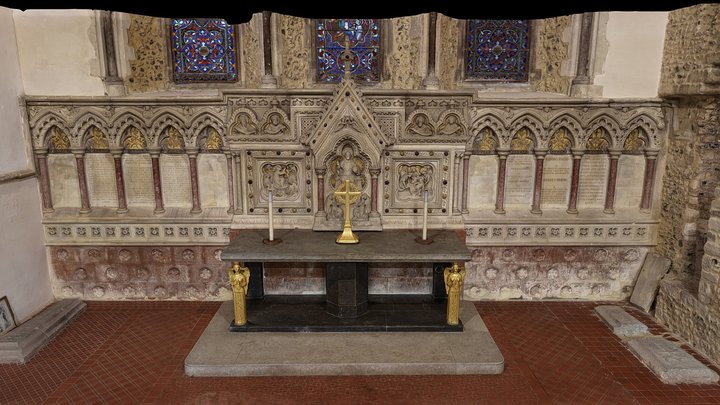 Victorian Gothic reredos 3D Model