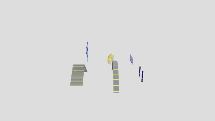 Canine play 3D Model