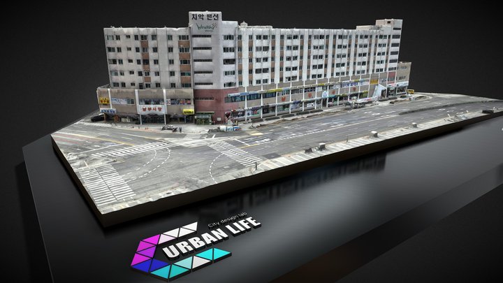 Korea architecture - 치악맨션 남부시장 3D Model