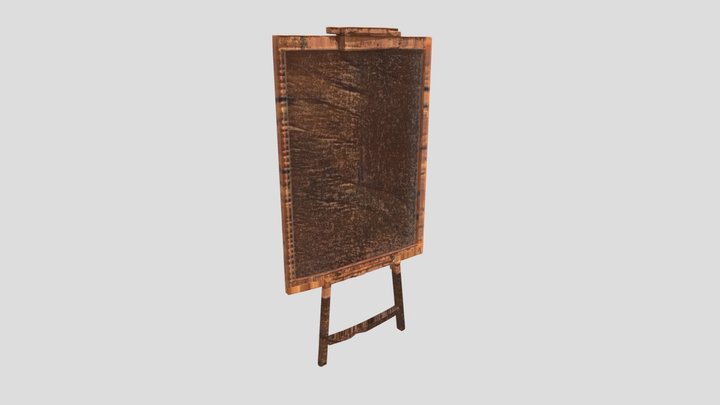 Empty wooden board for writing