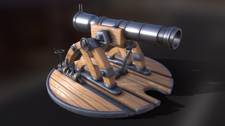 Attack On Titan - Cannon - 進撃の巨人 3D Model