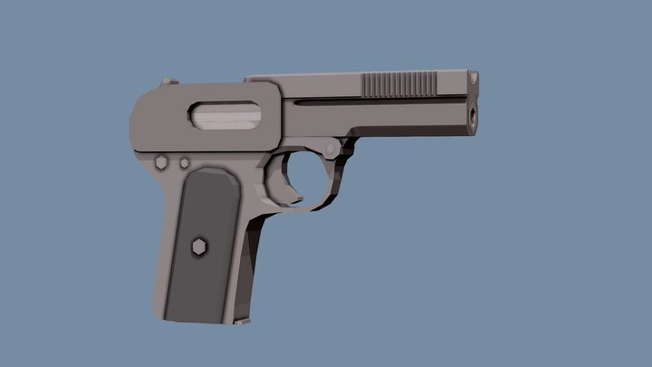Low-Poly Dreyse M1907