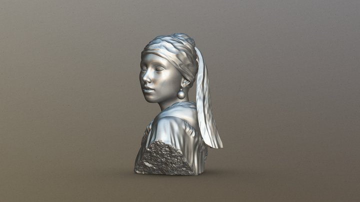 SCULPTURE : THE GIRL WITH THE PEARL EARRING 3D Model