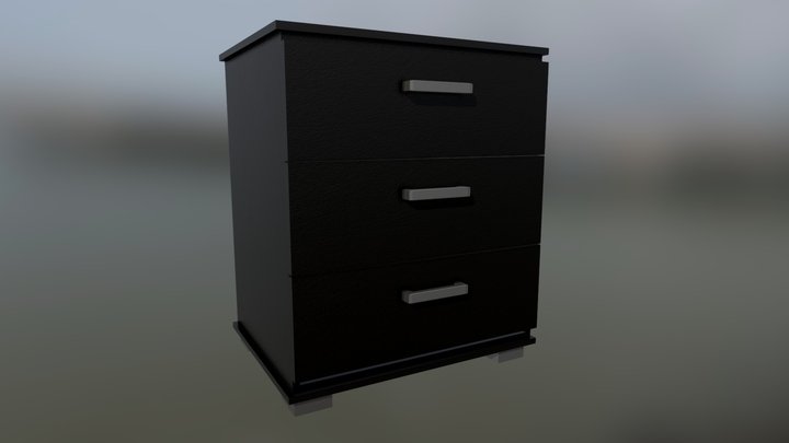 Bedside Dresser Furniture [Sleepingroom] 3D Model