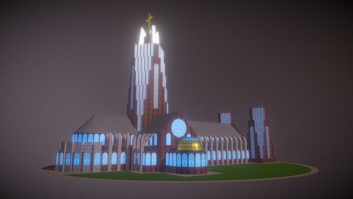 The Cathedral of St. Christopher - Belle Isle 3D Model