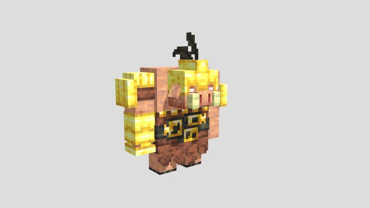 piglin gold comander 3D Model