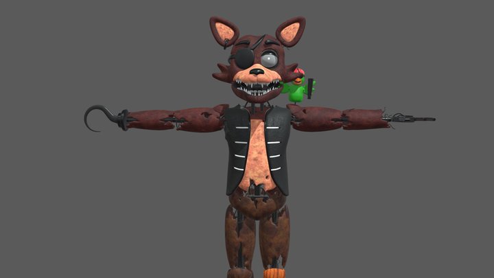 Classic Foxy 3D Model