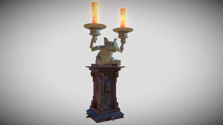 Disney Mansion at Home Candle Holder 3D Model