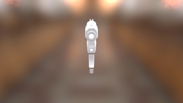 Modelagem Arma No Level Anterior 3D Model