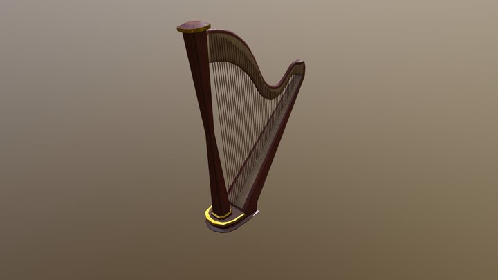 Redwood Harp 3D Model