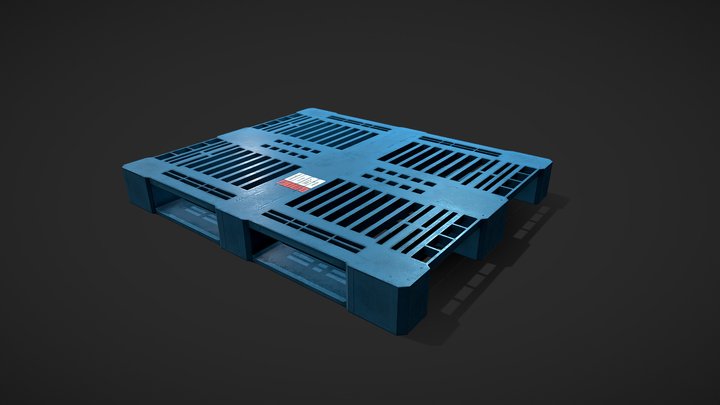 Plastic Pallet 3D Model