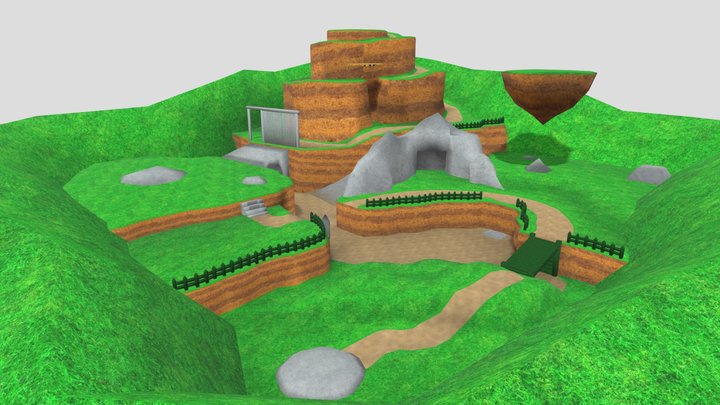 Bob Omb Battlefield Oddysey Mod Model 3D Model